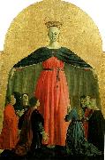 Piero della Francesca madonna della misericordia, central panel of the polyptych of the misericordia Spain oil painting artist